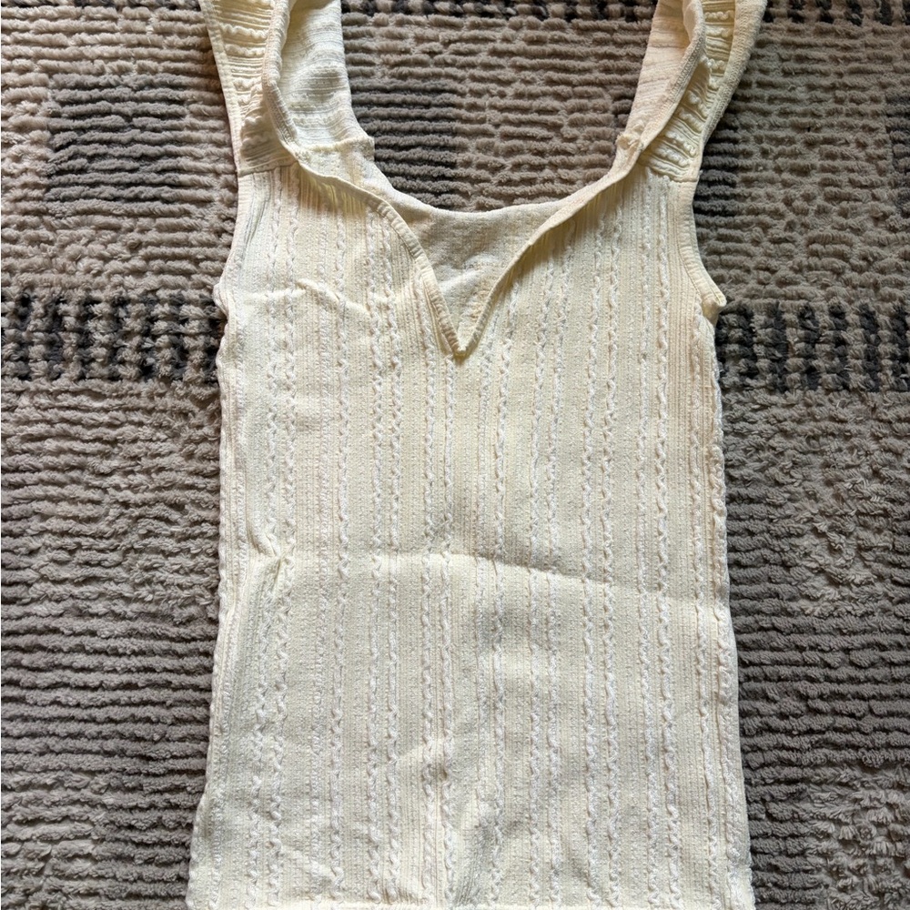 BNWOT Free People Eggplant/Cream Camisole